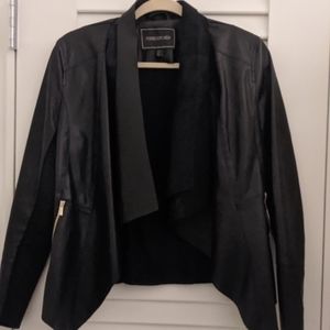 Forever New Black waterfall jacket